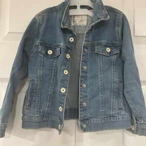 Zara Kids Light Blue Denim Jacket - Classic Button-Up - Size 3/4 years